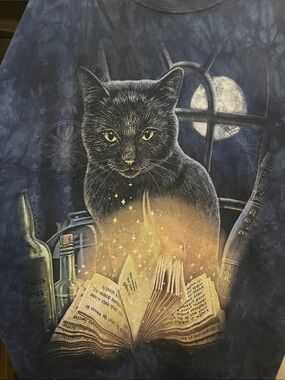 The Mountain Navy Black Cat Magic Book 2XL Shirt